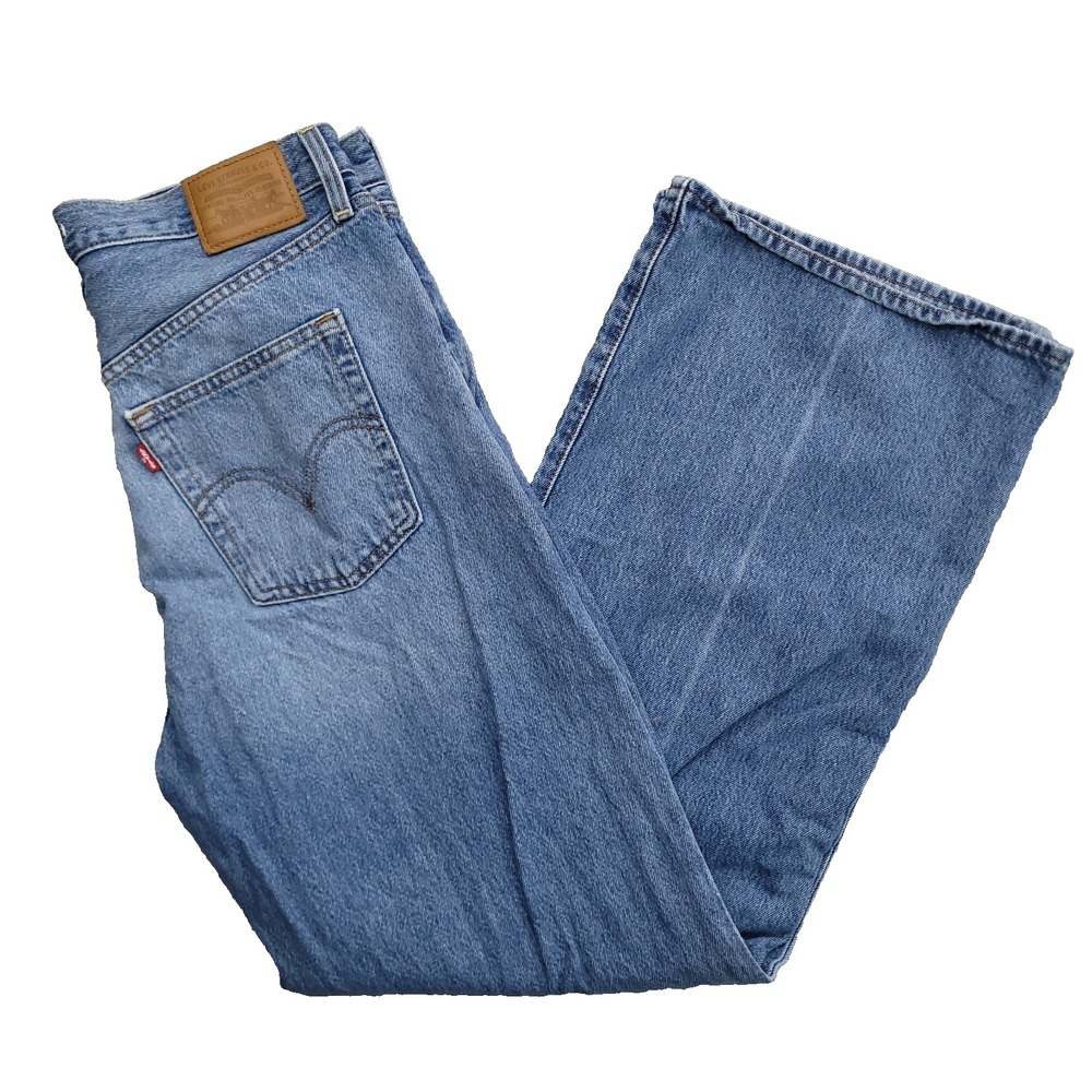 Levis Jeans Womens 31x32 Premium Ribcage Wide Leg Blue